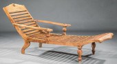 THAI TROPICAL TEAK CHAISE LONG