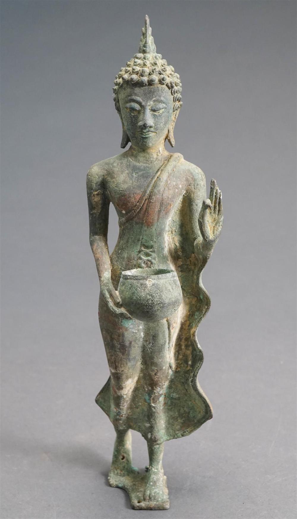 THAI VERDIGRIS BRONZE FIGURE OF A