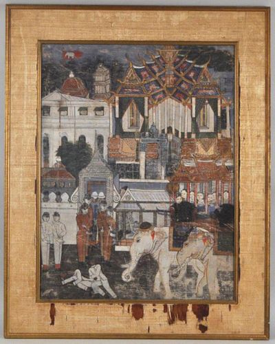 THAI VESSANTARA JATAKA SCENE,