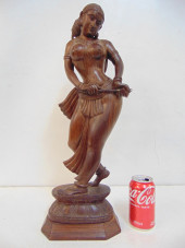 THAI WOOD CARVING, EXOTIC WOMA