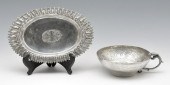 THAILAND SILVER TRAY AND BOWL