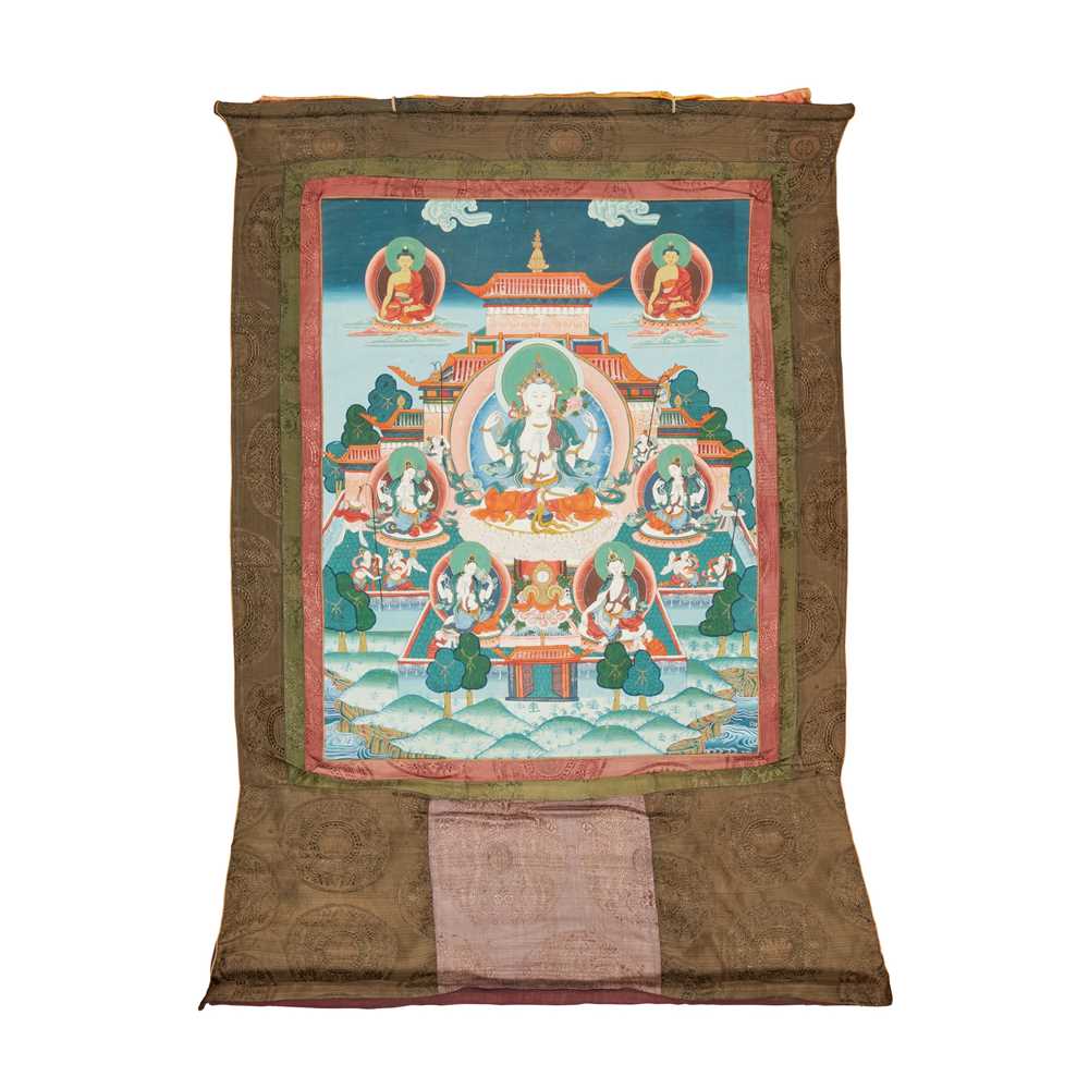 THANGKA DEPICTING AVALOKITESHVARA