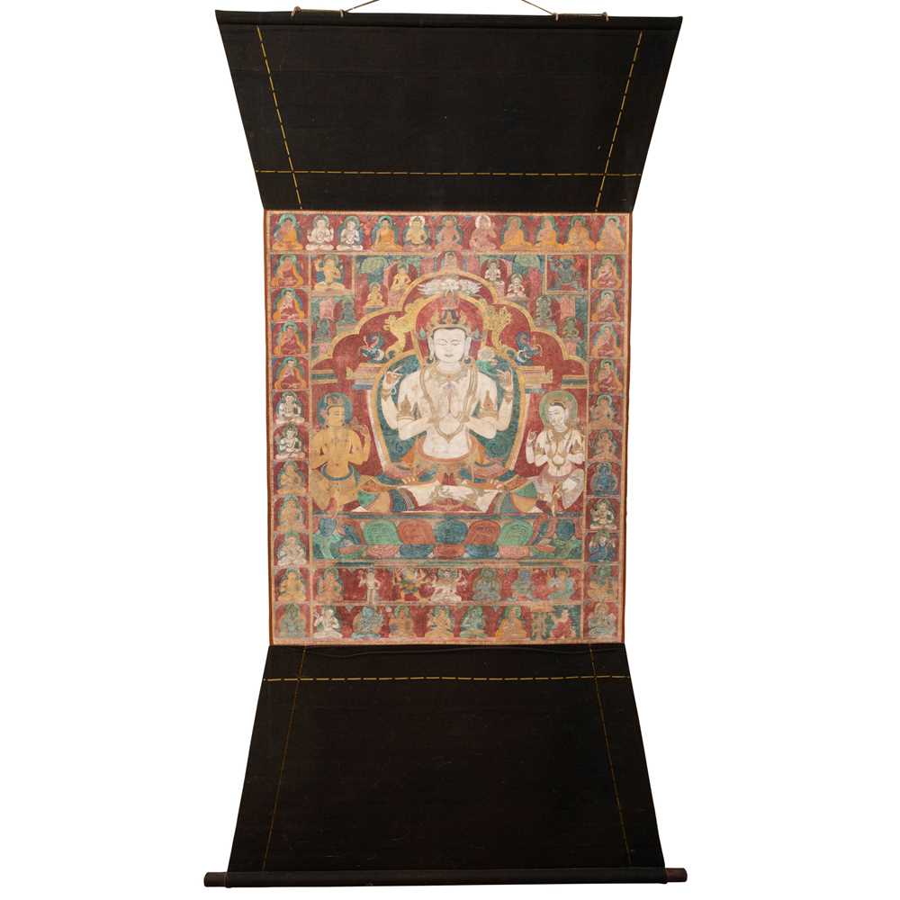 THANGKA DEPICTING AVALOKITESVARA