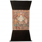 THANGKA DEPICTING AVALOKITESVA