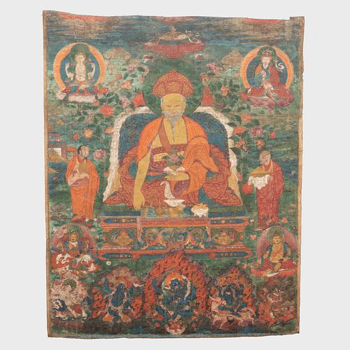 THANGKA DEPICTING TENZIN RABGYE,