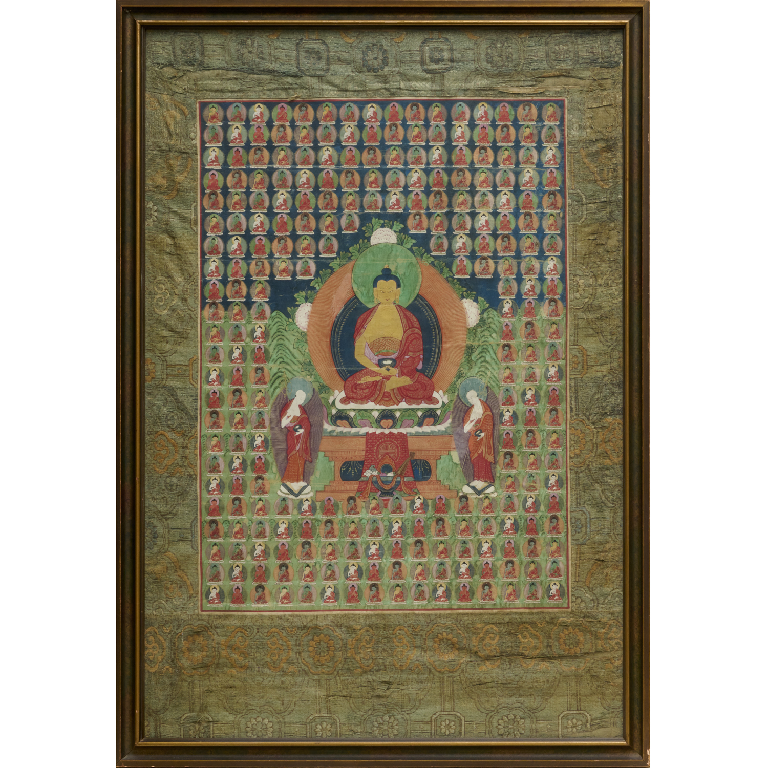 THANGKA, SHAKYAMUNI WITH TWO