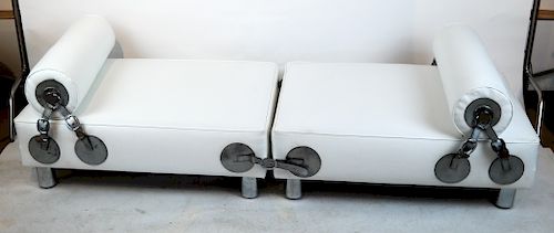 THAYER COGGIN: PAIR OSTRICH-STYLE