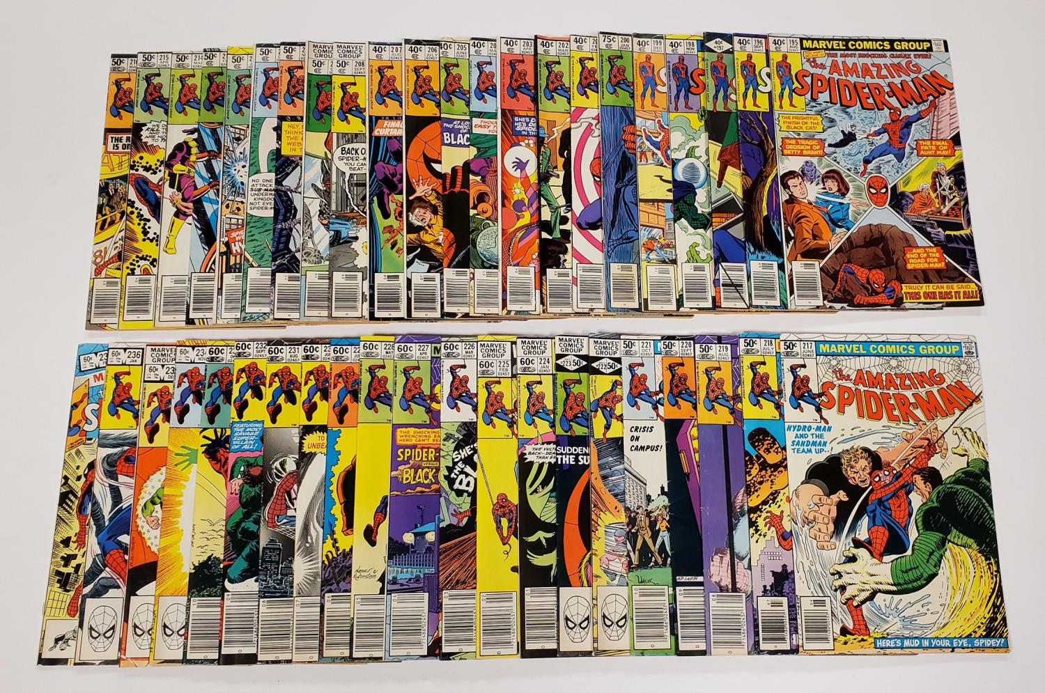 THE AMAZING SPIDERMAN COMIC LOT RUN