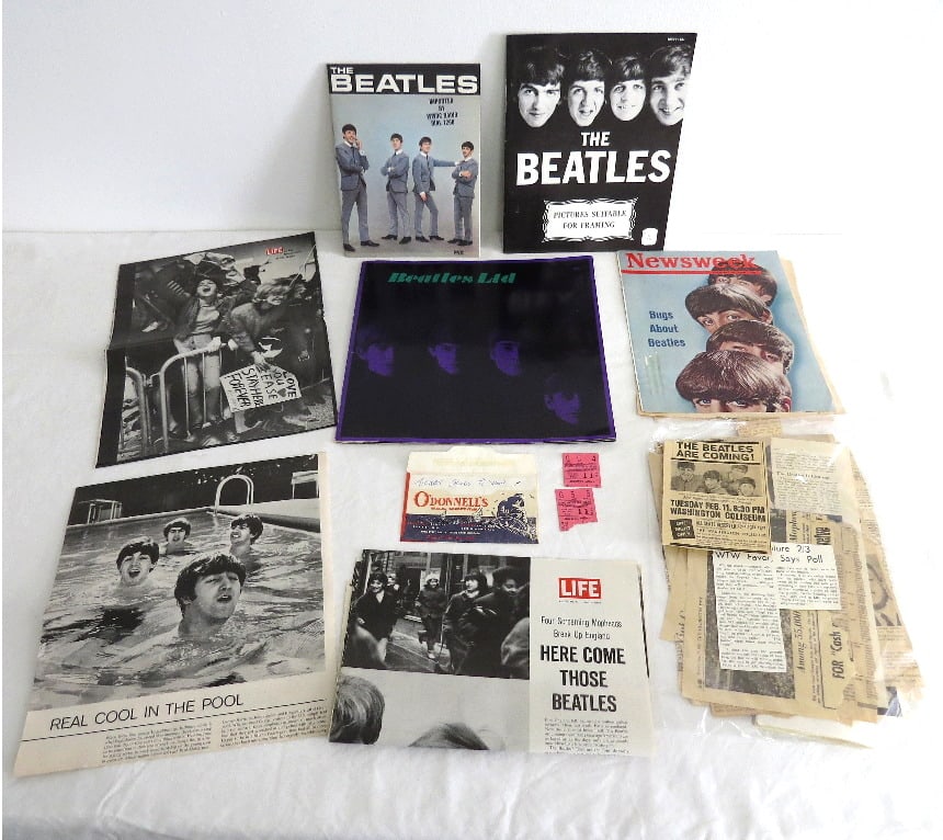 THE BEATLES FIRST US CONCERT TICKET