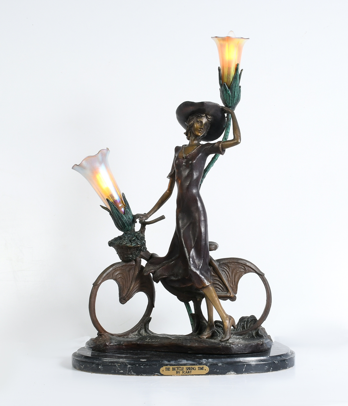 'THE BICYCLE SPRINGTIME'' BRONZE