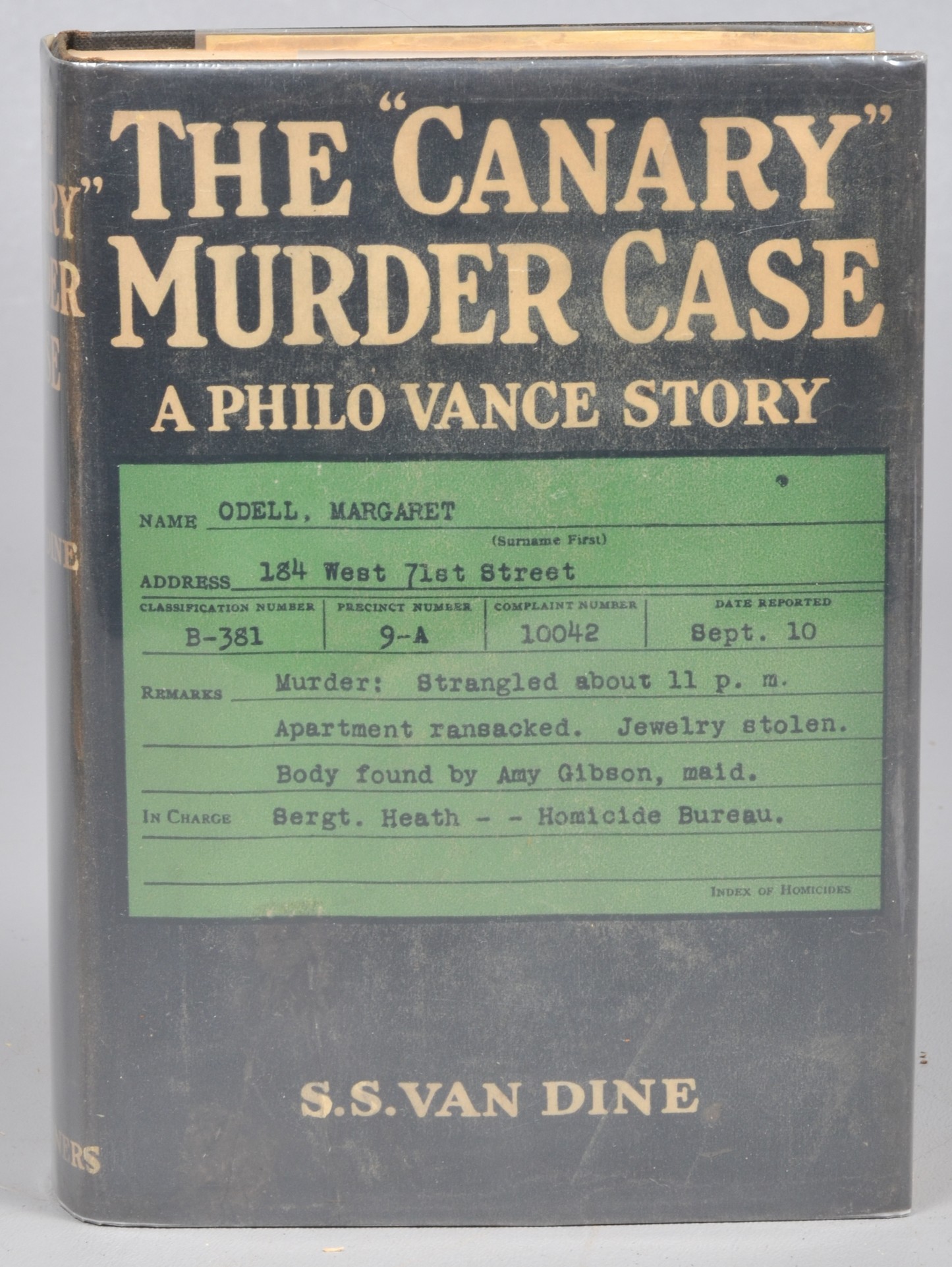 The "Canary" Murder Case, first