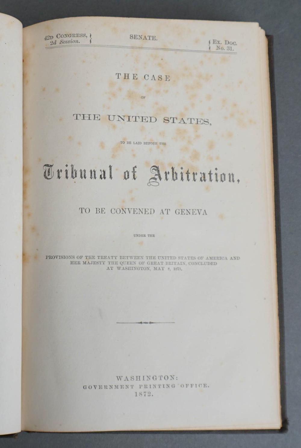 THE CASE OF THE UNITED STATES TO