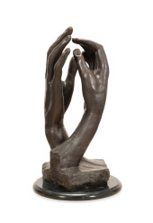 'THE CATHEDRAL' BRONZE ON MARB