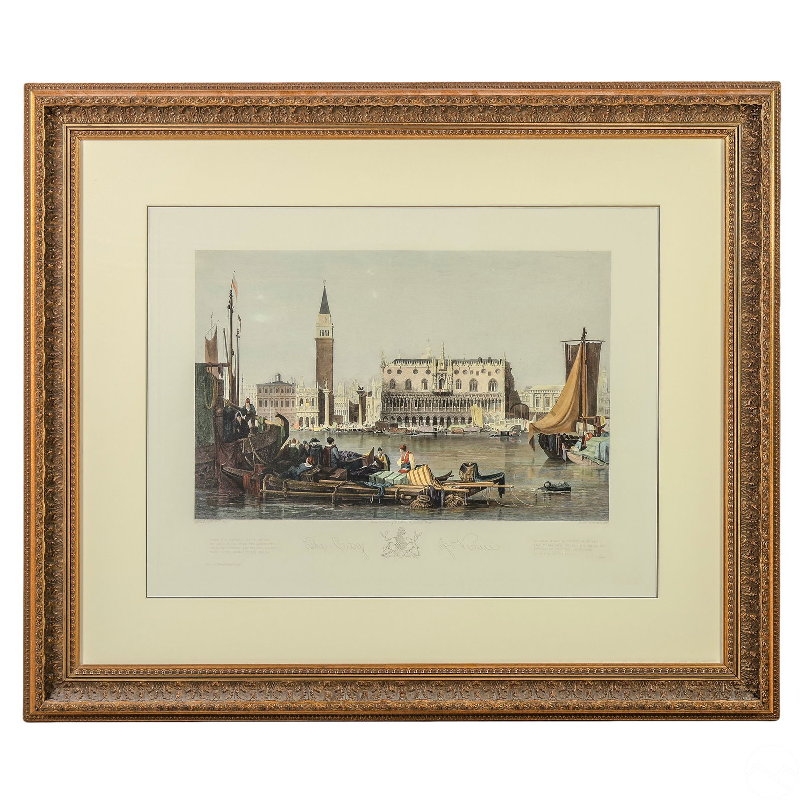 THE CITY OF VENICE ENGRAVING