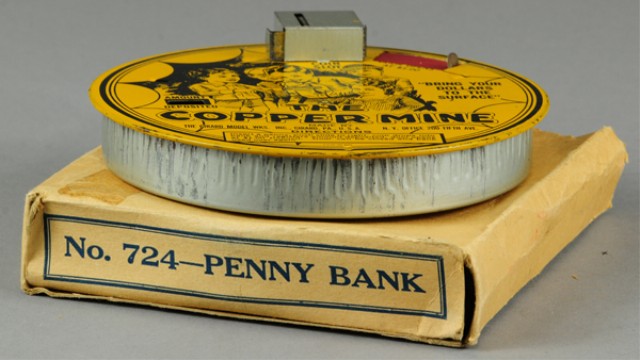 THE COPPER MINE STILL BANK WITH BOX