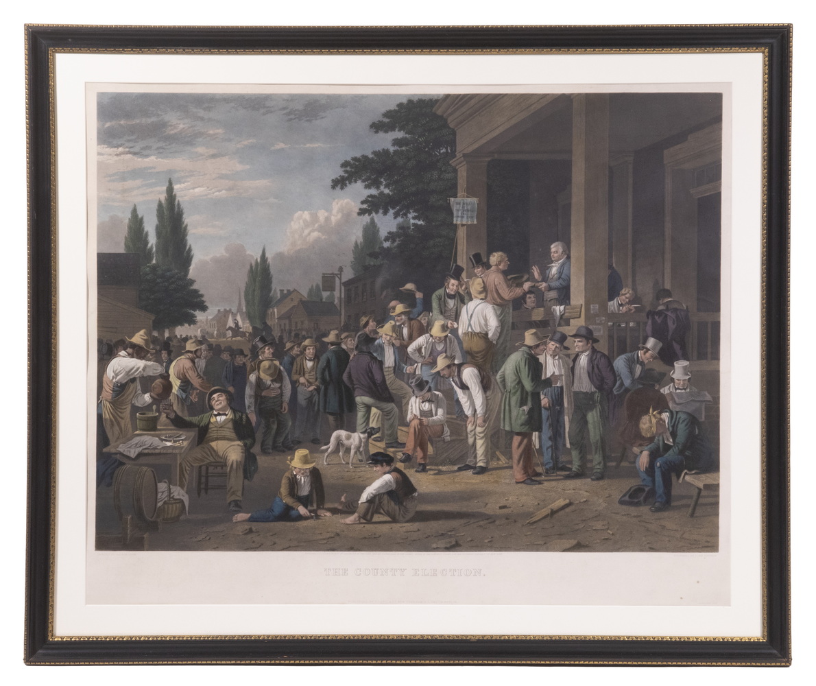 "THE COUNTY ELECTION" ENGRAVED BY