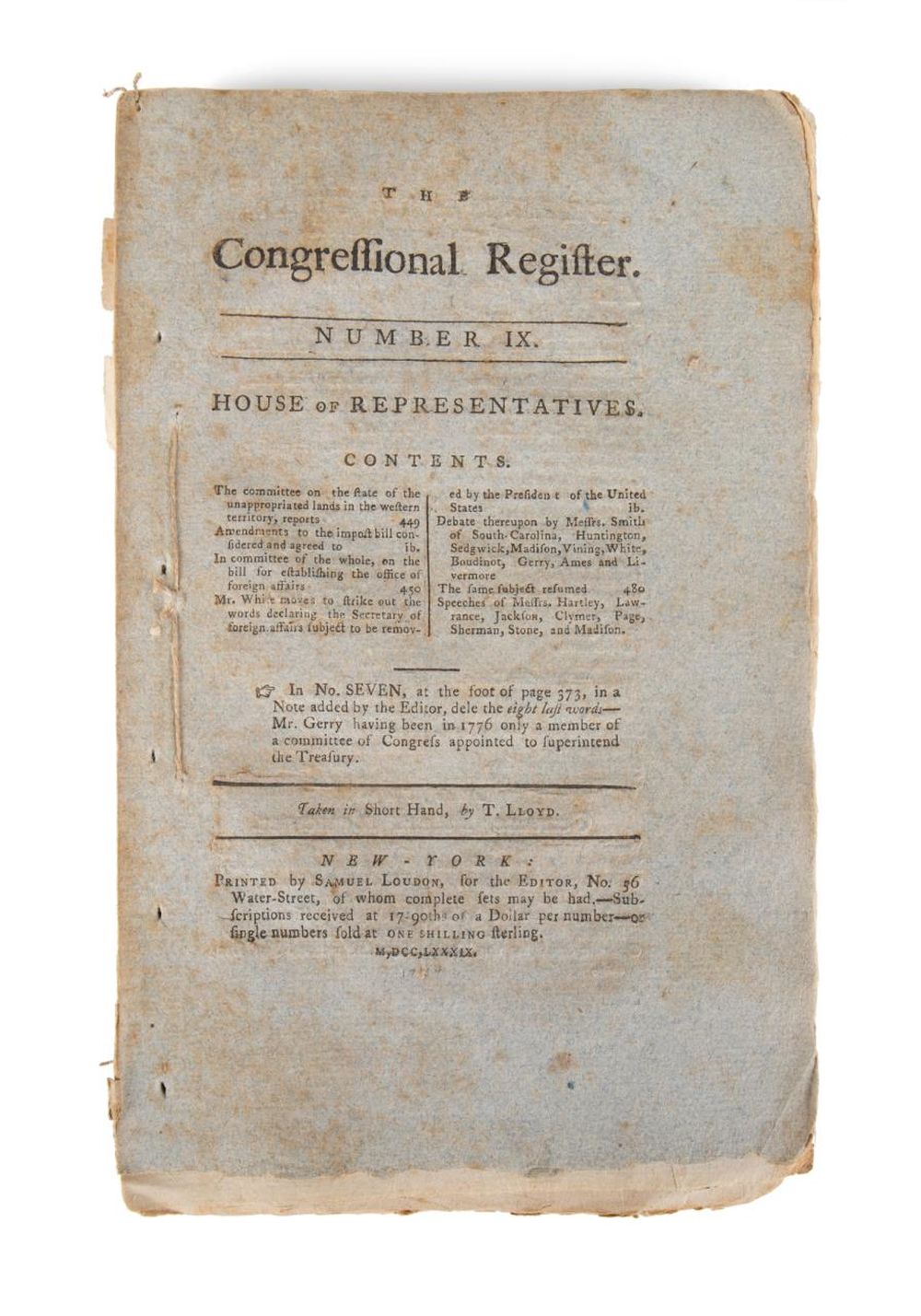 THE DEBATES AND PROCEEDINGS OF