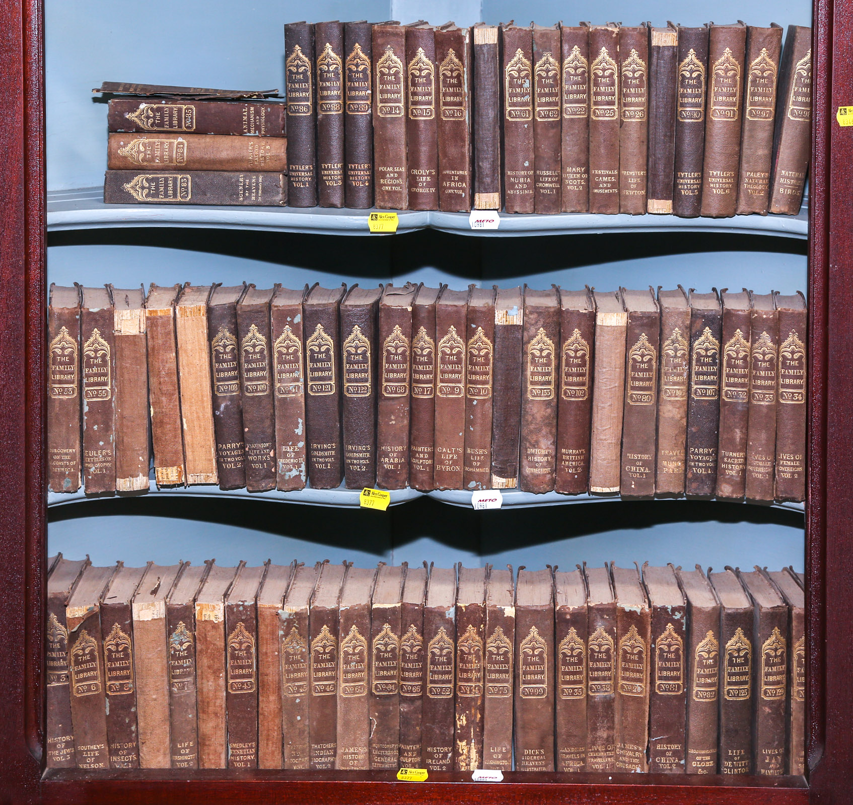 THE FAMILY LIBRARY, 73 VOLUMES (NY: