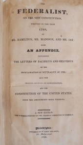 THE FEDERALIST, 1826 EDITIONPr