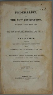 'THE FEDERALIST', BY HAMILTON,