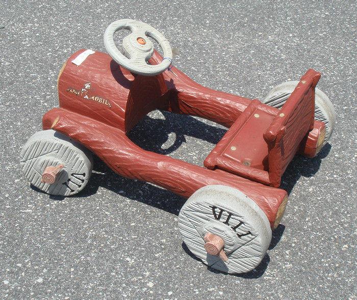 The Flintstones ride on pedal