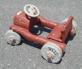 The Flintstones ride on pedal