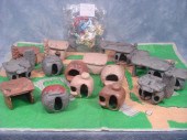 The Flintstones Village pieces