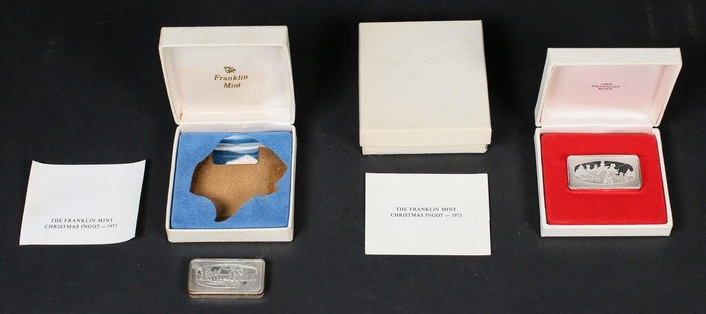 THE FRANKLIN MINT 2 STERLING SILVER