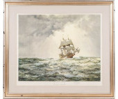 THE GALLANT MAYFLOWER LITHOGRA