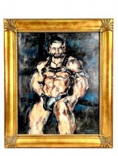 THE GLADIATOR OIL PAINTINGoil