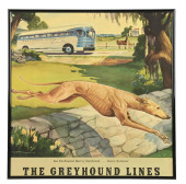 THE GREYHOUND LINES SIGN W/ DO