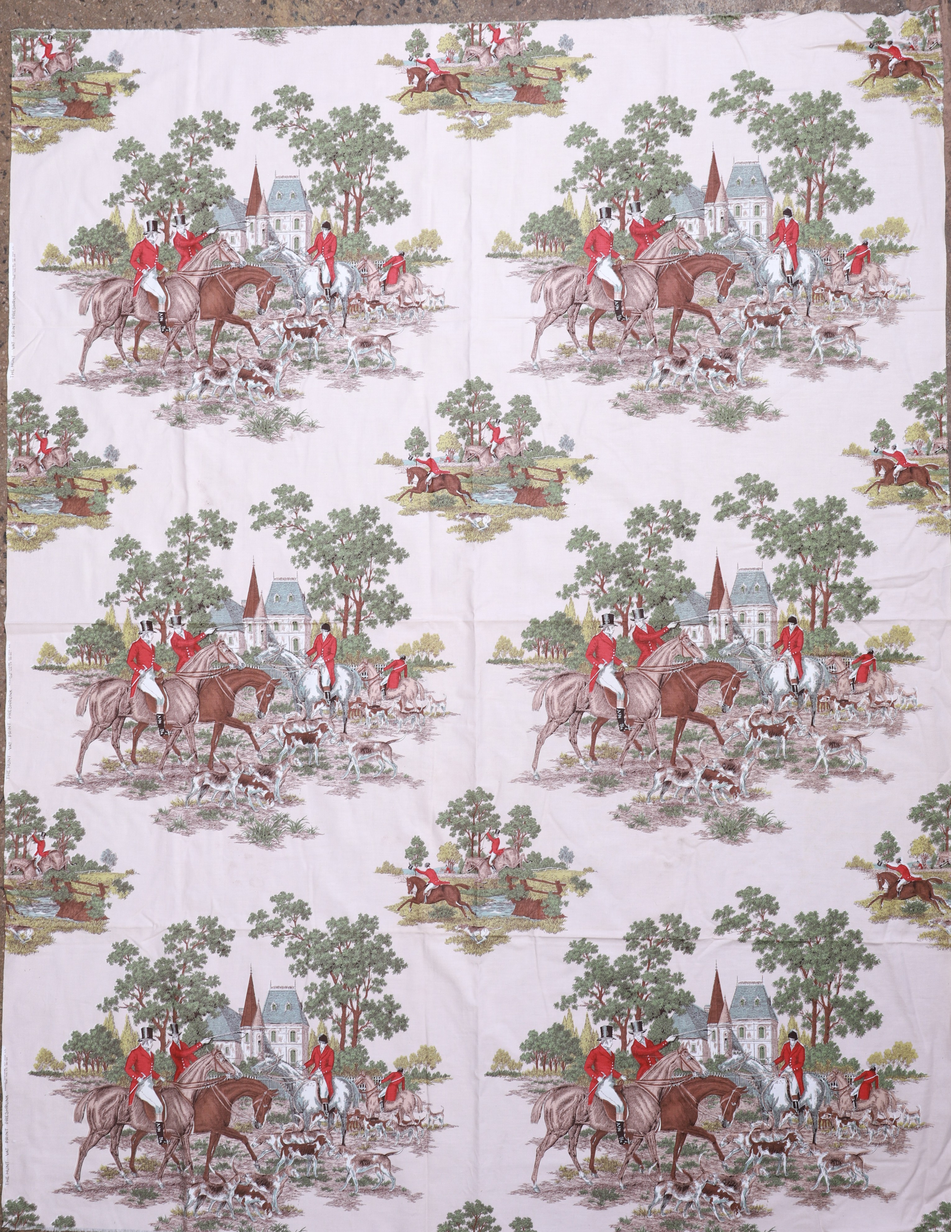 The Hunt cotton toile fabric
