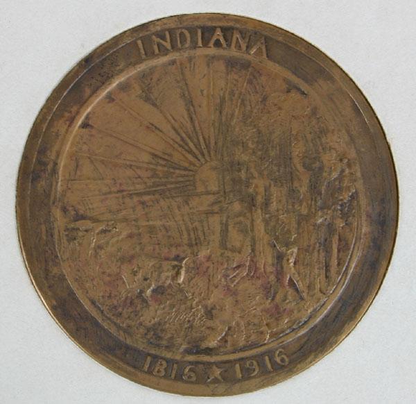 "The Indiana Medal"; copyright 1916