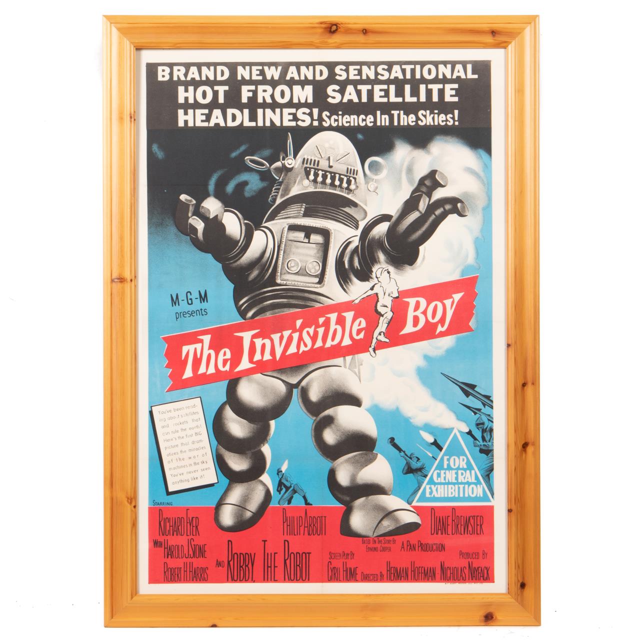 "THE INVISIBLE BOY" 1957 ORIGINAL