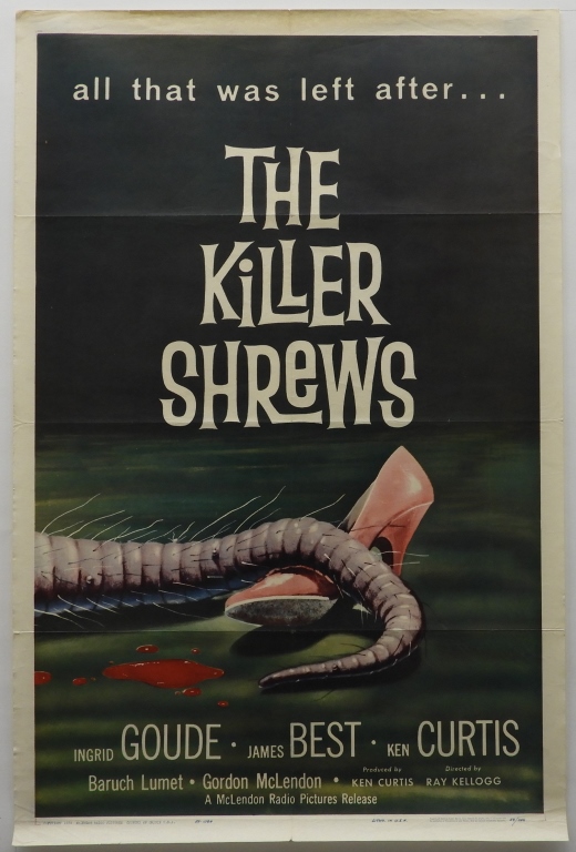 THE KILLER SHREWS 1959 ONE SHEET