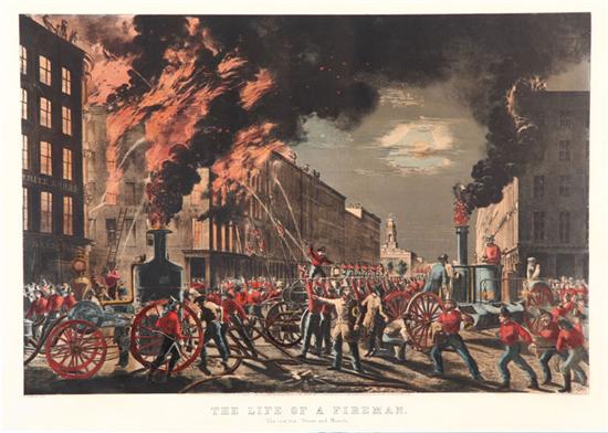THE LIFE OF A FIREMAN BY CURRIER