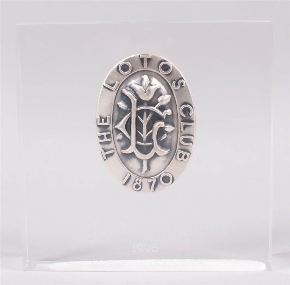 THE LOTOS CLUB, MEDAL OF MERIT,