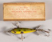 THE NEW WINNER WOOD MINNOW BOX