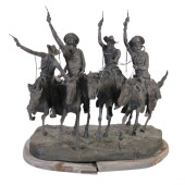 THE OUTLAW RIDERS BRONZE SCULP