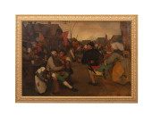 'THE PEASANT DANCE' OIL, AFTER