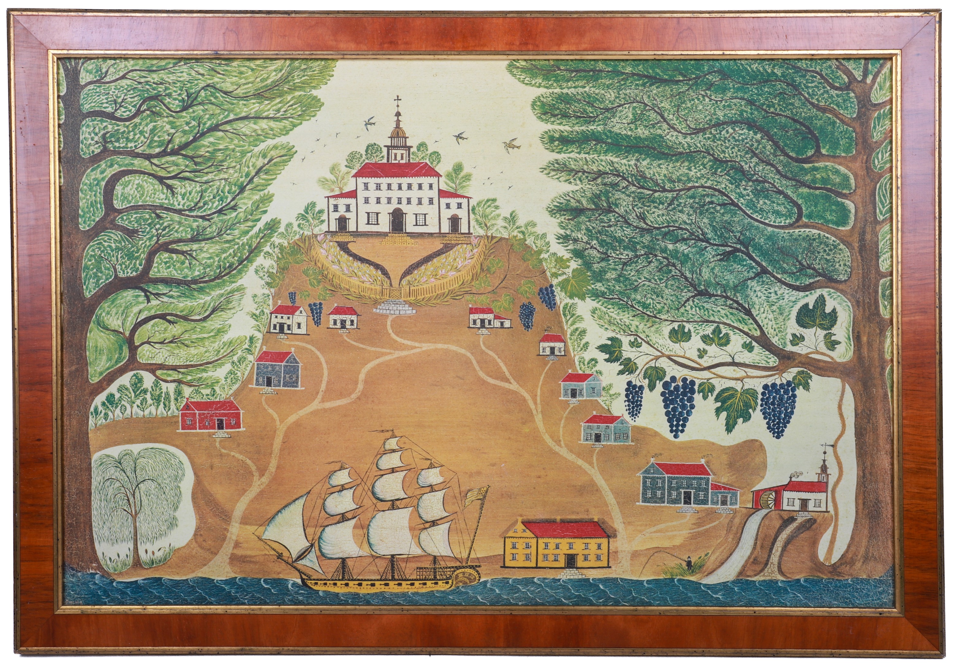 The Plantation framed print,