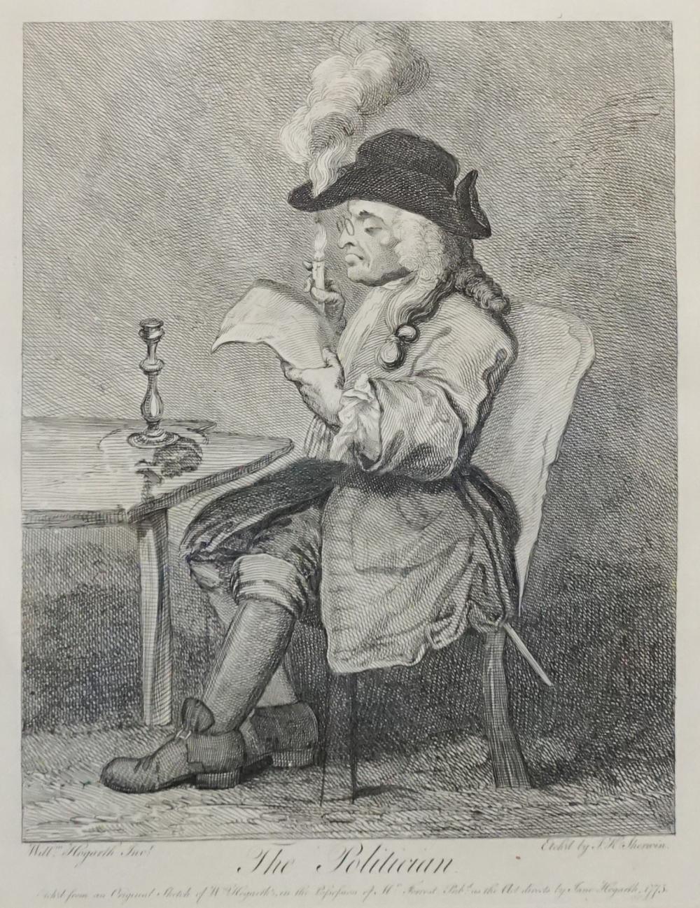 THE POLITICIAN BY HOGARTH, BLACK