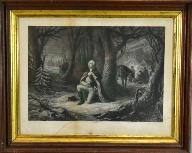 THE PRAYER AT VALLEY FORGE 1866