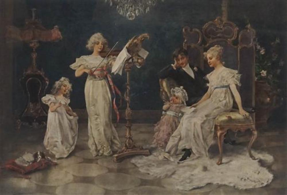 THE RECITAL, COLOR PRINT, 37 X