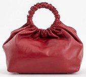 THE ROW DEEP ROUGE LEATHER DOU
