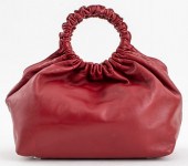 THE ROW DEEP ROUGE LEATHER DOU