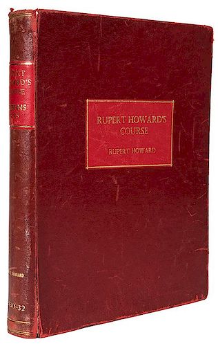 THE RUPERT HOWARD COURSE IN
