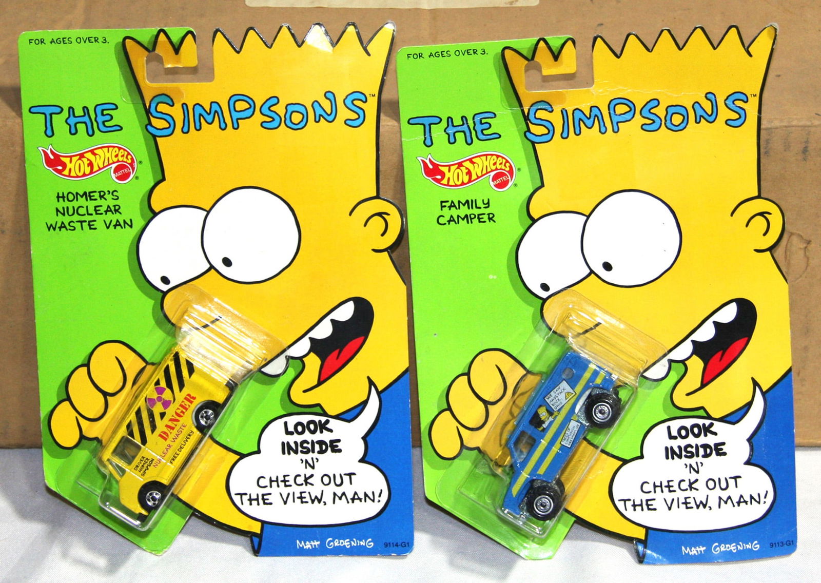 THE SIMPSONS HOT WHEELSBox of