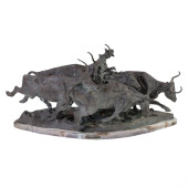 THE STAMPEDE BRONZE SCULPTURE