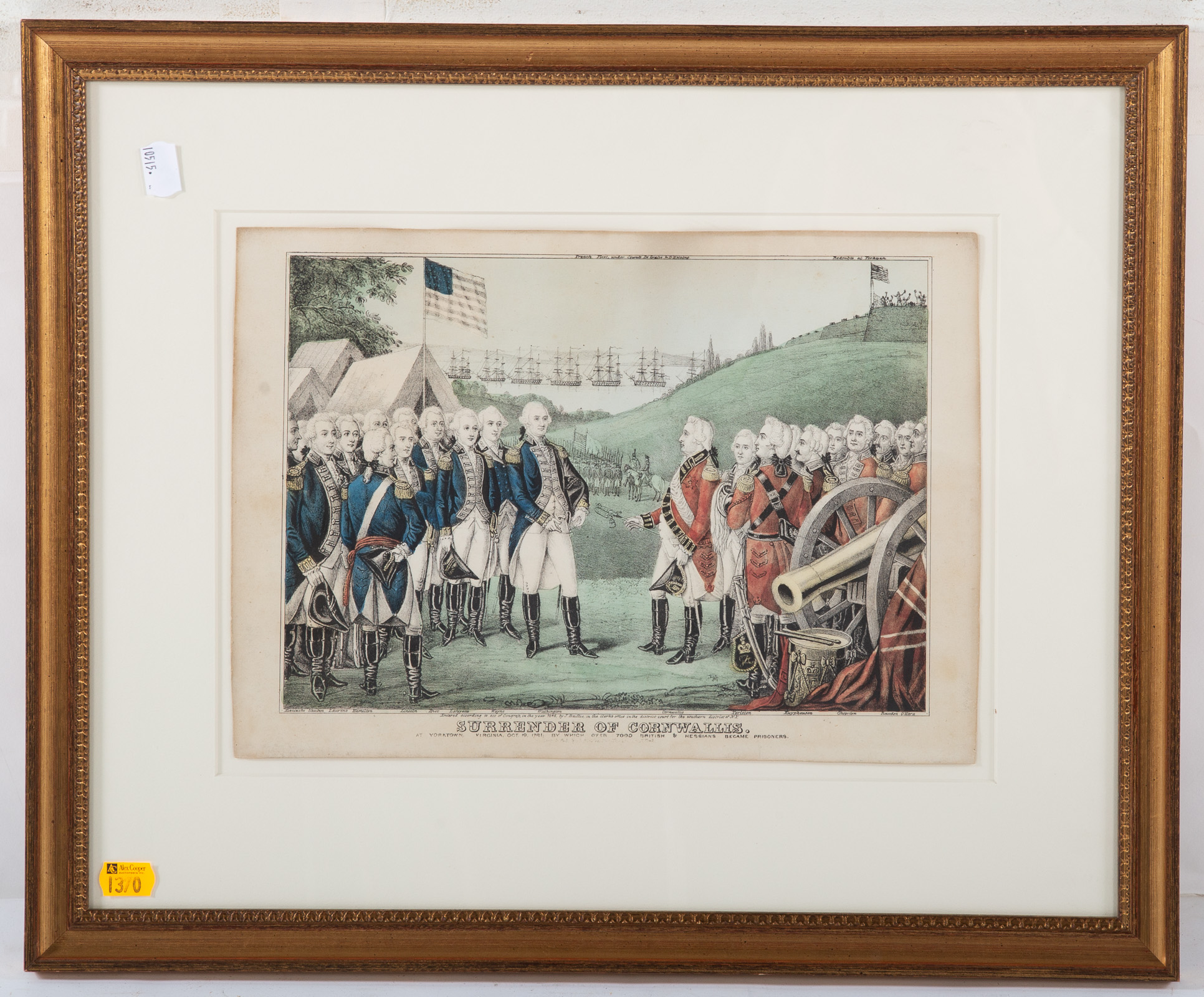 "THE SURRENDER OF CORNWALLIS,"